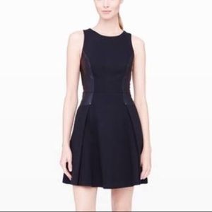 NWOT - Club Monaco Black Leather Dress